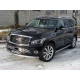 Защита передняя овальная 75х42 мм ТСС для Infiniti QX56 2010-2013