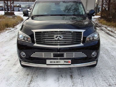 Накладка решётки радиатора без круиз-контроля 16 мм ТСС для Infiniti QX56 2010-2013