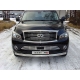 Защита передняя овальная 75х42 мм ТСС для Infiniti QX56 2010-2013