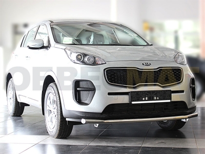 Защита переднего бампера 53 мм для Kia Sportage 2016-2018